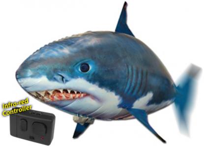 Рыба Акула на радиоуправлении  (Flying Shark), полиэтилен, пульт управления, для детей старше 8 лет