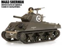 Танк VSTANK PRO US M4A3 Sherman 1:24 HT Airsoft (Khaki RTR Version)