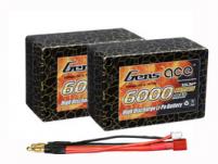 AE Gens Ace Li-Po battery 7.4V 6000 mAh 2S3P 25C Hard Case