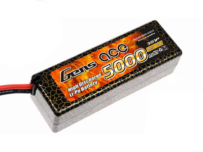 AE Gens Ace Li-Po battery 11.1V 5000 mAh 3S1P 40C Hard Case