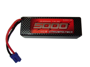 BSD Racing Li-Polimer battery 7.4V 5000 mAh 2S 25C