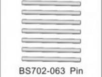 BSD Racing Штифт 2x26 мм 8 шт BS702T