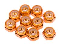 HPI Racing ALUMINUM LOCK NUT M4 (ORANGE/10pcs)