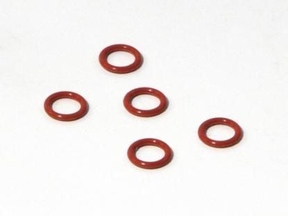 HPI Racing Кольцо уплотнительное силиконовое 4.5x6.6мм (красное/5шт.)