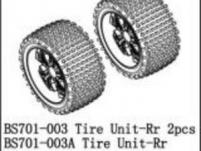 BSD Racing Комплект колес задние BS701G 2 шт (хром)