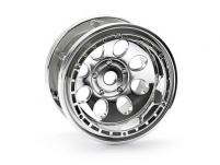 HPI Racing Комплект дисков 1:10, для шин Rock Grabber, 55x36мм, хром,стальные фиксирующ.кольца, 2 шт