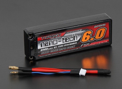 LiPo аккумулятор Turnigy nano-tech 6000 mAh 2s2p 65-130c