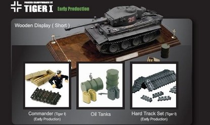 Коллекционная модель танка VSTank German Tiger I 1:24 EP
