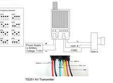 Трансмиттер для систем FPV Boscam 5,8 гГц 200мВт 8 каналов 2000 м-фото 1