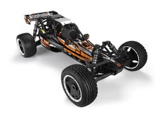 Автомобиль HPI Baja 5B 2WD 1:5 багги 2.4 Ghz бензин черно-оранжевый, RTR-фото 2