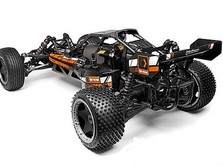 Автомобиль HPI Baja 5B 2WD 1:5 багги 2.4 Ghz бензин черно-оранжевый, RTR-фото 1