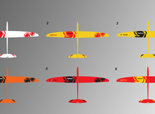 Планер RCRCM Electric Typhoon (full carbon) 2000мм красный KIT-фото 5