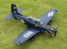 Самолет TOP RC T-34 warbird копия электро бесколлекторный 750мм синий PNP-фото 1