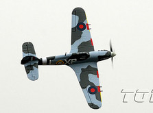 Самолет TOP RC Hurricane MKII копия электро бесколлекторный 750мм зелёный с пилотом PNP-фото 3