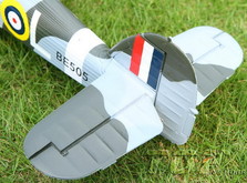 Самолет TOP RC Hurricane MKII копия электро бесколлекторный 750мм зелёный с пилотом PNP-фото 6