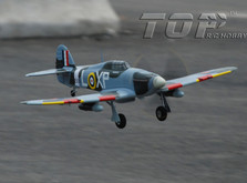 Самолет TOP RC Hurricane MKII копия электро бесколлекторный 750мм зелёный с пилотом PNP-фото 8