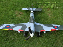 Самолет TOP RC Hurricane MKII копия электро бесколлекторный 750мм зелёный с пилотом PNP-фото 7