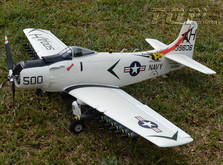 Самолет TOP RC A1 Sky Raider warbird копия электро бесколлекторный 800мм белый с пилотом 2.4ГГц RTF-фото 1