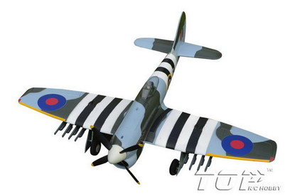 Самолет TOP RC Tempest warbird копия электро бесколлекторный 800мм белый (с пилотом) PNP