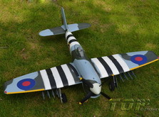 Самолет TOP RC Tempest warbird копия электро бесколлекторный 800мм белый (с пилотом) PNP-фото 3