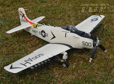 Самолет TOP RC A1 Sky Raider warbird копия электро бесколлекторный 800мм белый с пилотом PNP-фото 3
