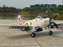 Самолет TOP RC A1 Sky Raider warbird копия электро бесколлекторный 800мм белый с пилотом PNP-фото 5