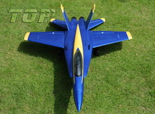 Самолет TOP RC  F-18 V1 импеллерный копия электро бесколлекторный 686мм синий 2.4ГГц RTF-фото 3