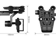 Подвес Walkera гиростабилизационный для GoPro iLook Sony двухосевой бесколлекторный металлический-фото 7