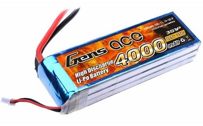 AE Gens Ace Li-Po battery 11.1V 4000 mAh 3S1P 25C T-Plug Soft Case