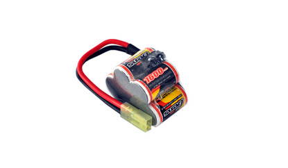 AE Gens Ace NiMh battery 6V 1600 mAh Offset Brick - JST BEC  mini Tamiya