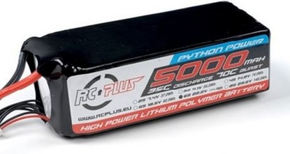 RC Plus PYTHON Li-Po battery 22.2V 5000 mAh 6S1P 35C T-plug  Soft Case