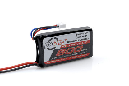 RC Plus PYTHON Li-Po battery 7.4V 800 mAh 2S1P 30C T-plug Soft Case