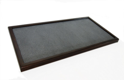 Подставка демонстрационная для моделей 35,5х17х1,5см деревянная рама (венге), основание-мозаика