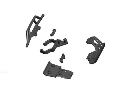 Acme Racing Rear arms' mounting A,B, rear shock tower mounting