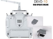 Комплект аппаратуры Walkera DEVO-10 / RX1002 для мультикоптеров, вертолетов и самолетов, (белый)-фото 1