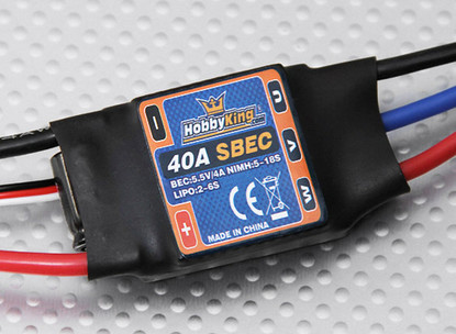 Регулятор скорости Hobby King 40A ESC 4A UBEC для бесколлекторных моторов