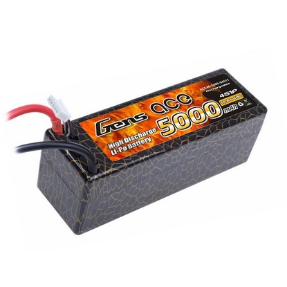 Gens Ace Li-Po14.8V 5000 mAh 4S1P 40C T-Plug Hard Case-14