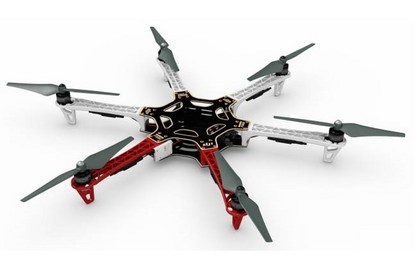 Комплект для сборки гексакоптера DJI F550 (6 двигателей/регуляторов, 4 пары пропеллеров, аксессуары)