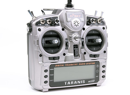 16-канальная радиоаппаратура FrSky Taranis с поддержкой телеметрии , приемником X8R и алюминиевым кейсом