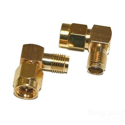 Разъем UHF SMA Male To Female Adapter Right Angle 90 Degree