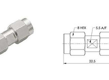Разъем UHF SMA Male To SMA Male Barrel Adapter Connector SMA-JJ-фото 1