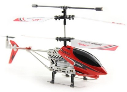 Вертолет Микроша UDIRC U802 155мм, 3CH, гироскоп, IR, красный (Metal RTF)