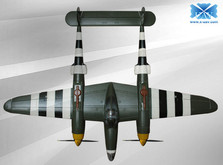 Радиоуправляемая модель-копия самолета X-UAV P-38 Lightning 1400 мм PNF (бесколлекторная)-фото 2