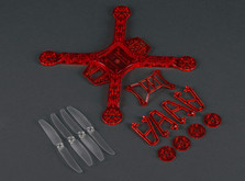 Рама для квадрокоптера FPV250 V4 Ghost Edition 250мм красная с LED подсветкой-фото 3