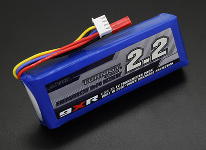 Turnigy Li-Po battery 11.1V 2200mAh 3S1P 1.5C JST9XR Safety Protected Transmitter Pack