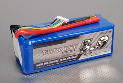 Turnigy Li-Po battery 22.2V 5000mAh 6S1P 30C