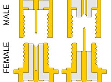 Переходник угловой UHF RP-SMA Jack to SMA Plug (1шт)-фото 1