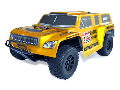 Автомобиль HSP Hummer Dakar H180 1:18 трофи - трак 4WD электро желтый RTR