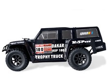 Автомобиль HSP Hummer Dakar H180 1:18 трофи - трак 4WD электро черный RTR-фото 2