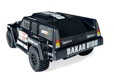 Автомобиль HSP Hummer Dakar H180 1:18 трофи - трак 4WD электро черный RTR-фото 1